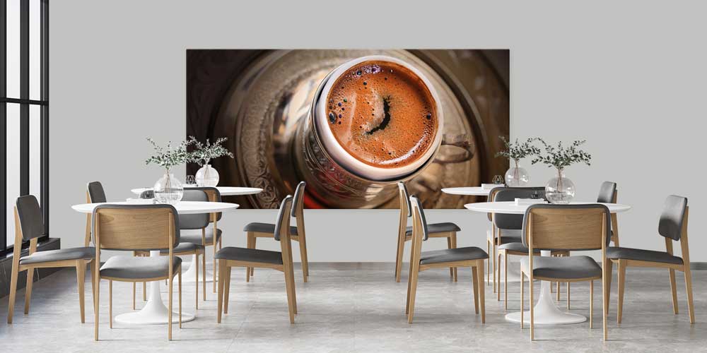 Geleneksel Türk Kahvesi Temalı Büyük Ebat Duvar Dekoru – 12459