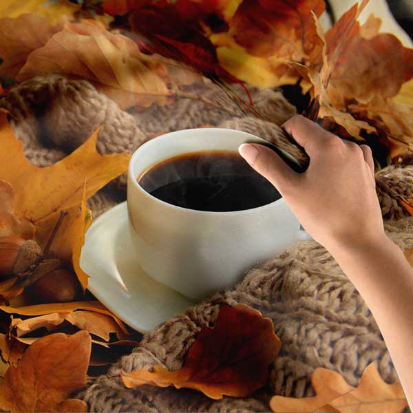 cafe-wall-art-decor-12529-04 Sonbahar Yaprakları ve Kahve Fincanı Kafe Duvar Örtüsü 12529