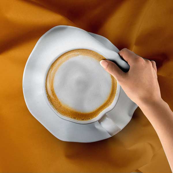 Kahve Fincanı Desenli Kafe Duvar Örtüsü Kumaş Baskı 12525