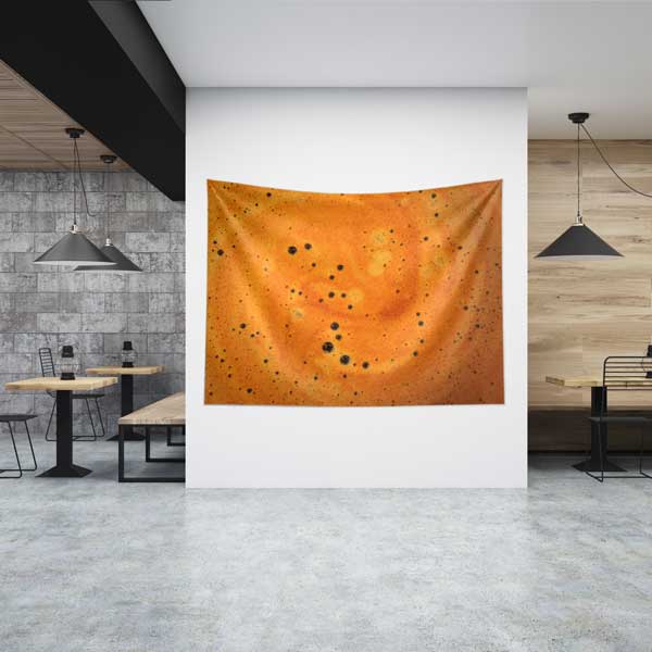 Köpüklü Kahve Yüzeyi Desenli Duvar Örtüsü 12531