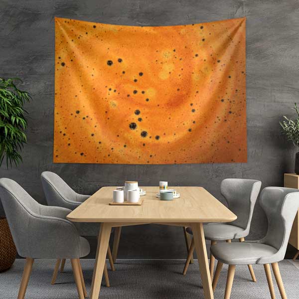 Köpüklü Kahve Yüzeyi Desenli Duvar Örtüsü 12531