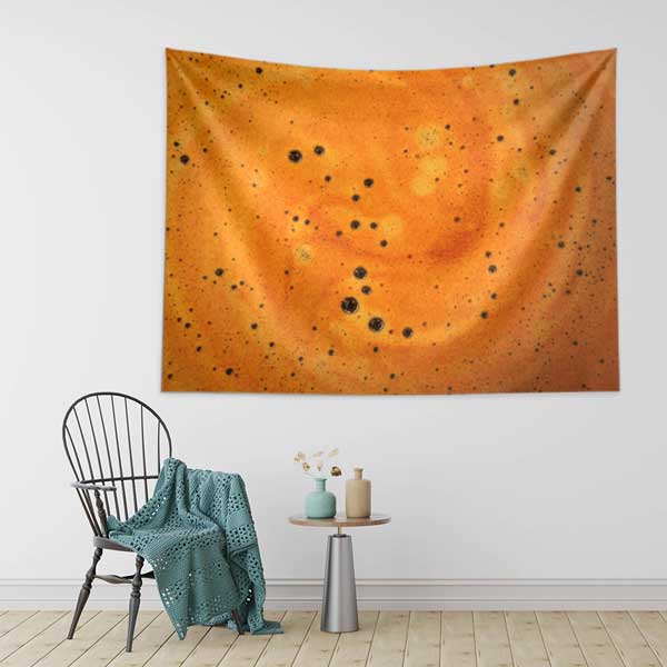 Köpüklü Kahve Yüzeyi Desenli Duvar Örtüsü 12531