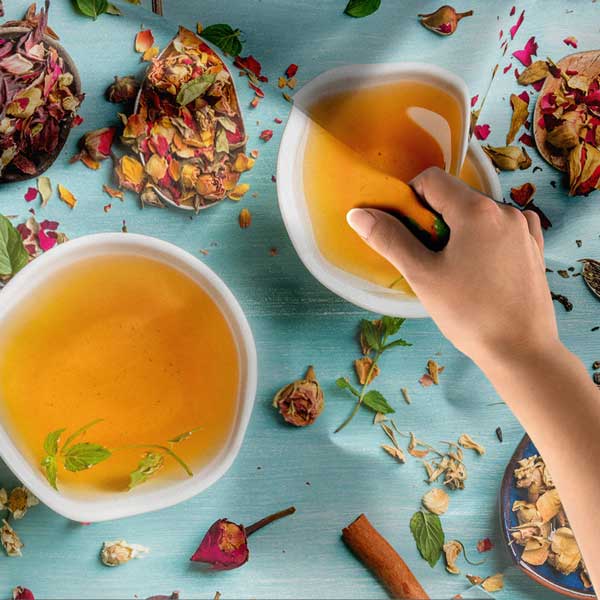 cafe-wall-art-tapestry-12536-04 Bitki Çayı Duvar Örtüsü Kafe Dekor Kumaş Baskı 12536