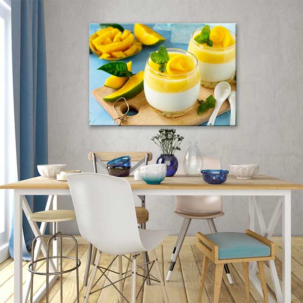 Mango Tatlısı Tasarımlı Kanvas Duvar Tablosu – 12194