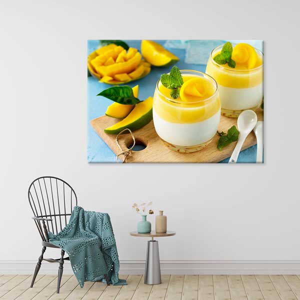 Mango Tatlısı Tasarımlı Kanvas Duvar Tablosu – 12194