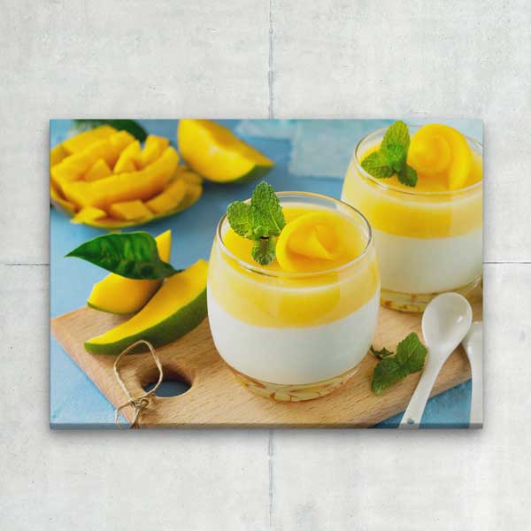 Mango Tatlısı Tasarımlı Kanvas Duvar Tablosu – 12194
