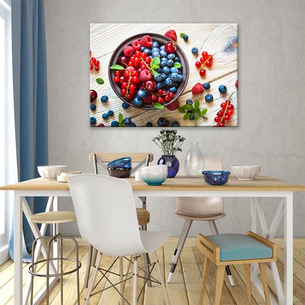 Orman Meyveleri Tasarımlı Kanvas Duvar Tablosu – 12196