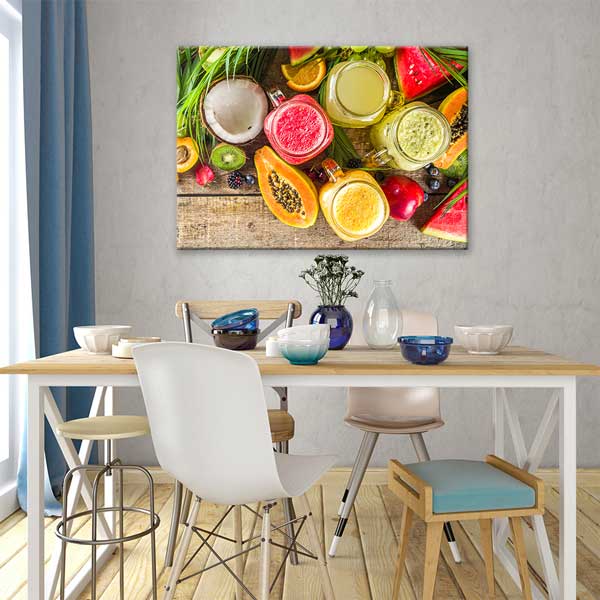 Tropikal Meyve Suları Kanvas Duvar Tablosu – 12206
