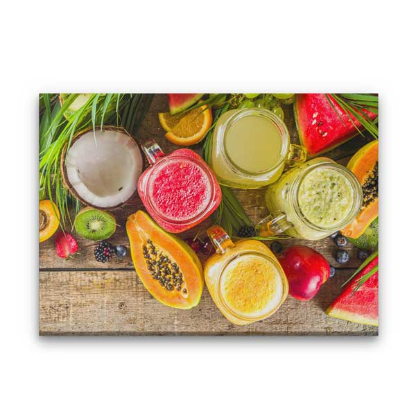 Tropikal Meyve Suları Kanvas Duvar Tablosu – 12206