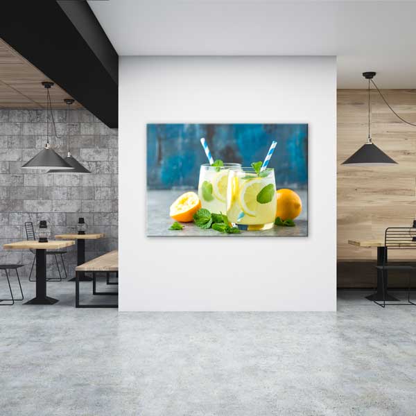 Nane ve Limonlu Ferah Limonata Kanvas Duvar Tablosu – 12208