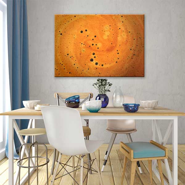 Kahve Köpüğü Yakın Çekim Sanatsal Duvar Dekoru – 12218