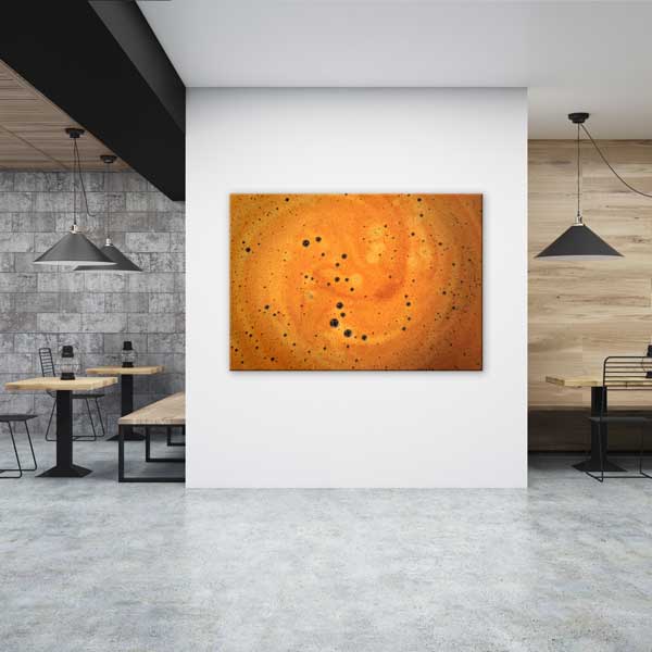 Kahve Köpüğü Yakın Çekim Sanatsal Duvar Dekoru – 12218