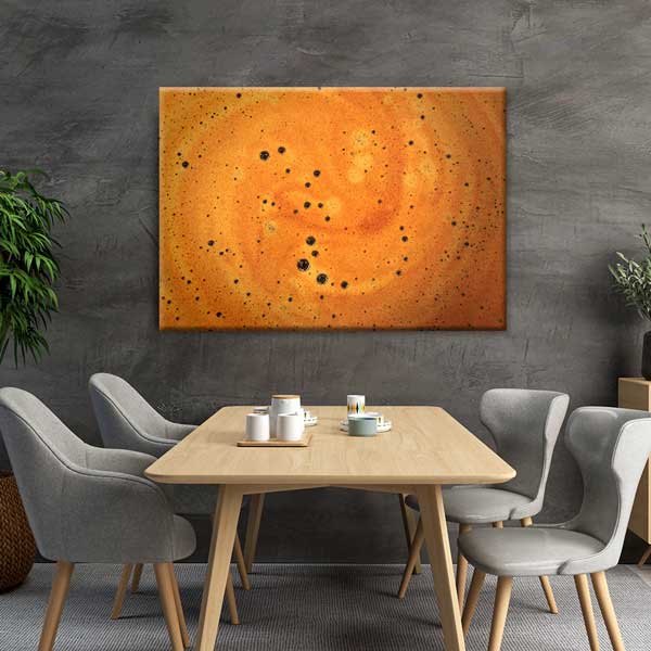 Kahve Köpüğü Yakın Çekim Sanatsal Duvar Dekoru – 12218