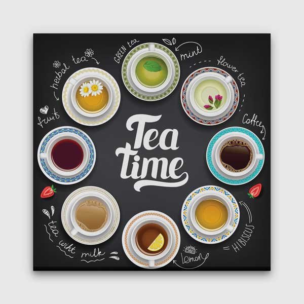 cafe-wall-decoration-12277-00 Çikolata parçaları ve nane yapraklarıyla süslenmiş dilimlenmiş brownie sunumunu gösteren kafe duvar tablosu. – 12277