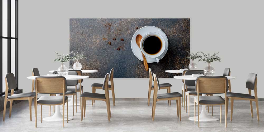 Kahve Fincanı Tasarımlı Büyük Ebat Duvar Dekoru – 12441