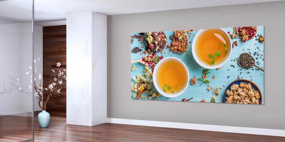 Bitki Çayı ve Doğal Malzemeler Tasarımlı Büyük Ebat Duvar Dekoru – 12448