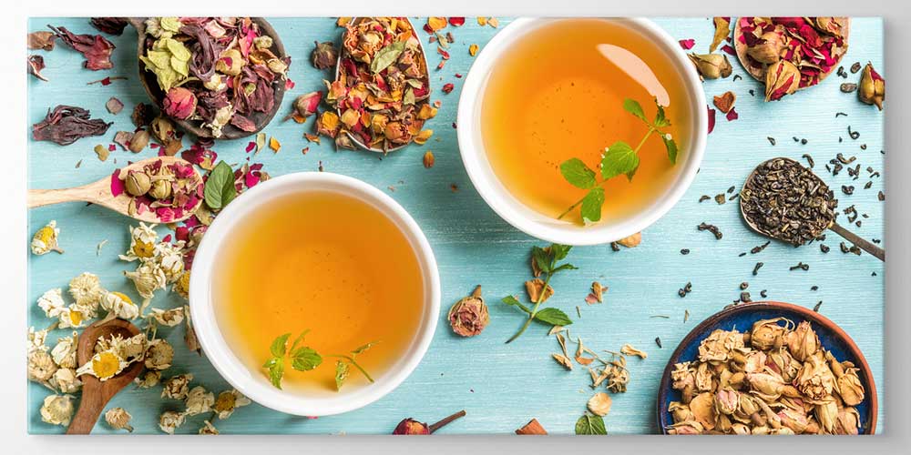 Bitki Çayı ve Doğal Malzemeler Tasarımlı Büyük Ebat Duvar Dekoru – 12448