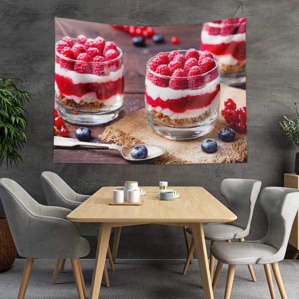 cafe-wall-decoration-12551-01 Orman Meyveli Tatlı Temalı Kafe Duvar Dekoru 12551