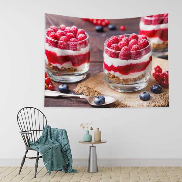 cafe-wall-decoration-12551-02 Orman Meyveli Tatlı Temalı Kafe Duvar Dekoru 12551