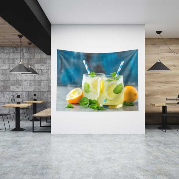 Limonata Temalı Kafe Duvar Tablosu – Ferah Yaz İçeceği Tasarımlı Dekor 12554