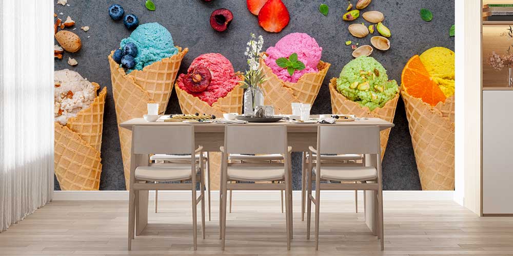 cafe-wallpaper-art-12347-03 Renkli Dondurma Desenli Duvar Kağıdı 12347