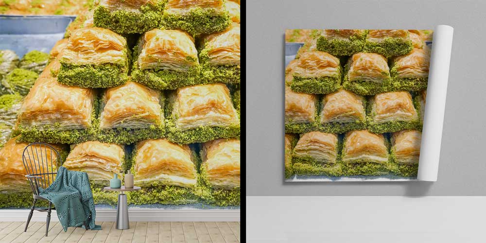 Fıstıklı Baklava Anadolu Mutfağı Duvar Kağıdı 12383