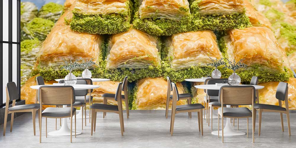 Fıstıklı Baklava Anadolu Mutfağı Duvar Kağıdı 12383