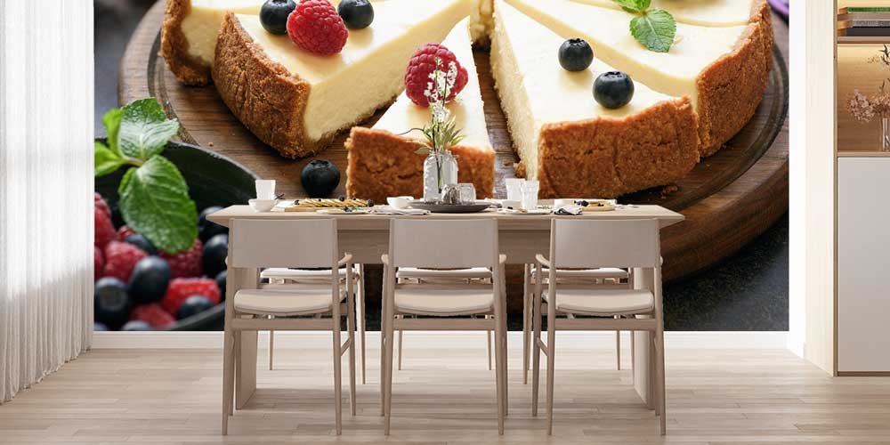 cafe-wallpaper-decoration-12343-03 Cheesecake Desenli Duvar Kağıdı 12343