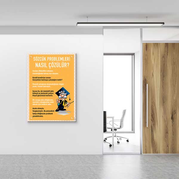 Sözcük Problemleri Nasıl Çözülür? Posteri - Etkili Çalışma Teknikleri – B-820