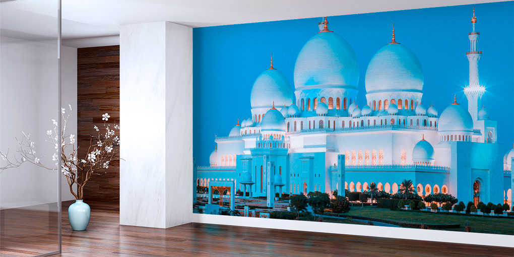 Şeyh Zayed Camii Minare Temalı Duvar Kağıdı 6153
