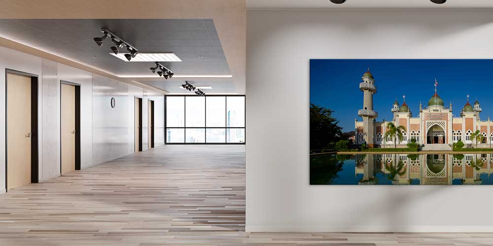 Ubudiah Camii Yansıma Manzarası Büyük Boy Duvar Posteri 11377