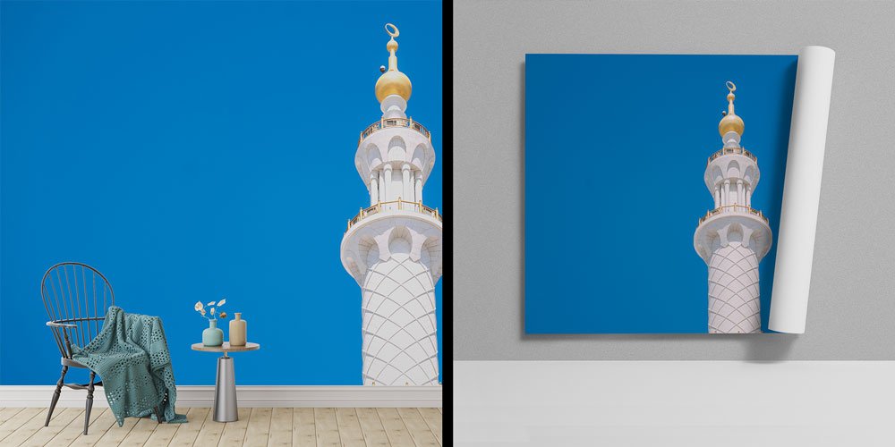 camiler-duvar-dekor-6152-00 Hassan II Camii Çini Sanatı Duvar Dekoru 6152