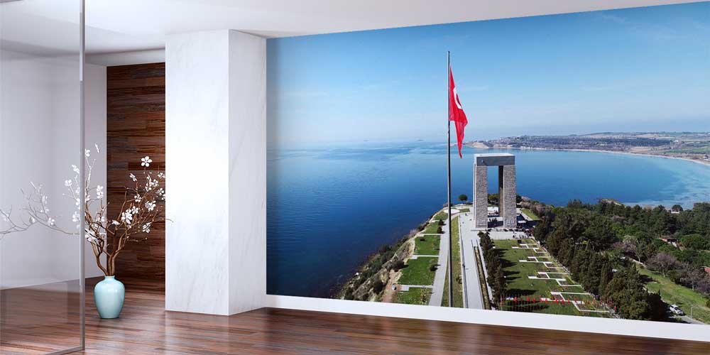 canakkale-duvar-kagidi-10836-01 Çanakkale Şehitler Abidesi ve Türk Bayrağı Duvar Kağıdı 10836