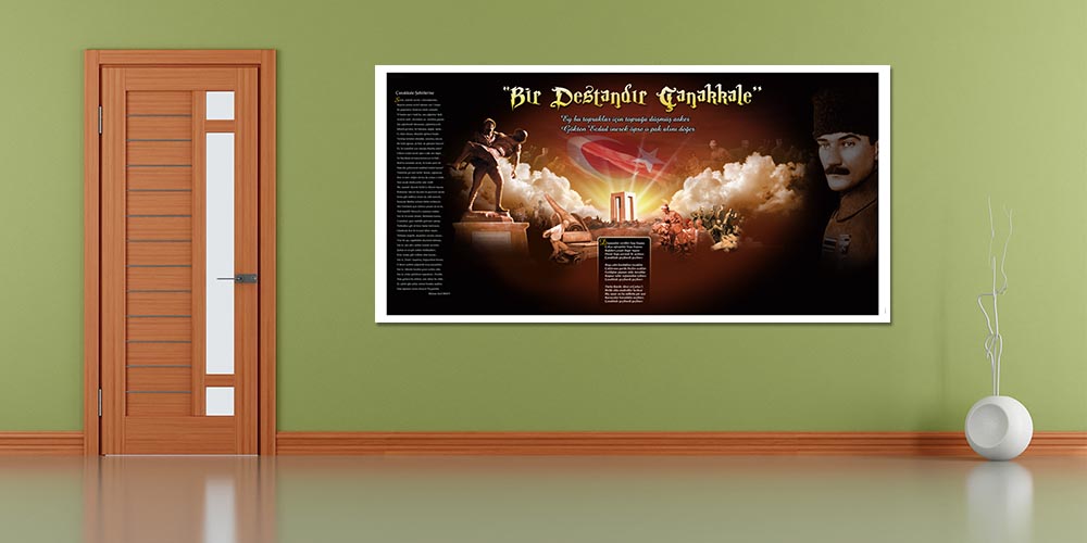 Çanakkale Destanı Temalı Dekor F-108