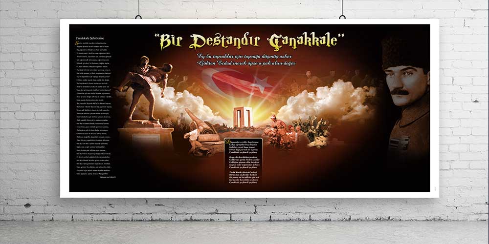 Çanakkale Destanı Temalı Dekor F-108