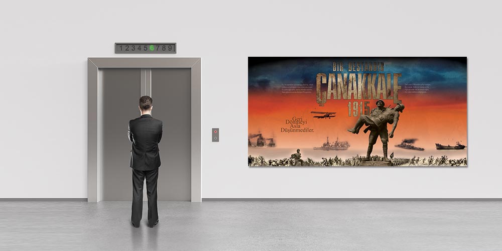 Çanakkale Destanı Temalı Duvar Panosu F-107