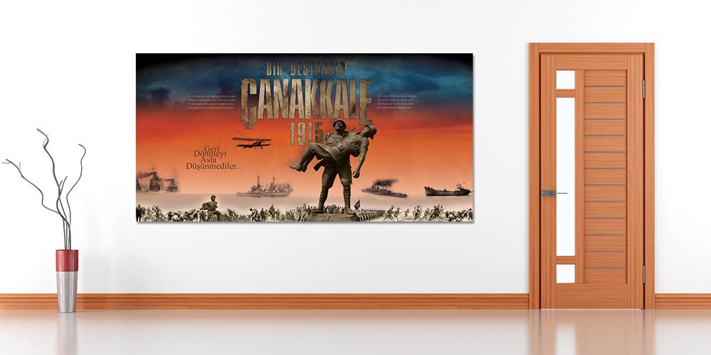 Çanakkale Destanı Temalı Duvar Panosu F-107