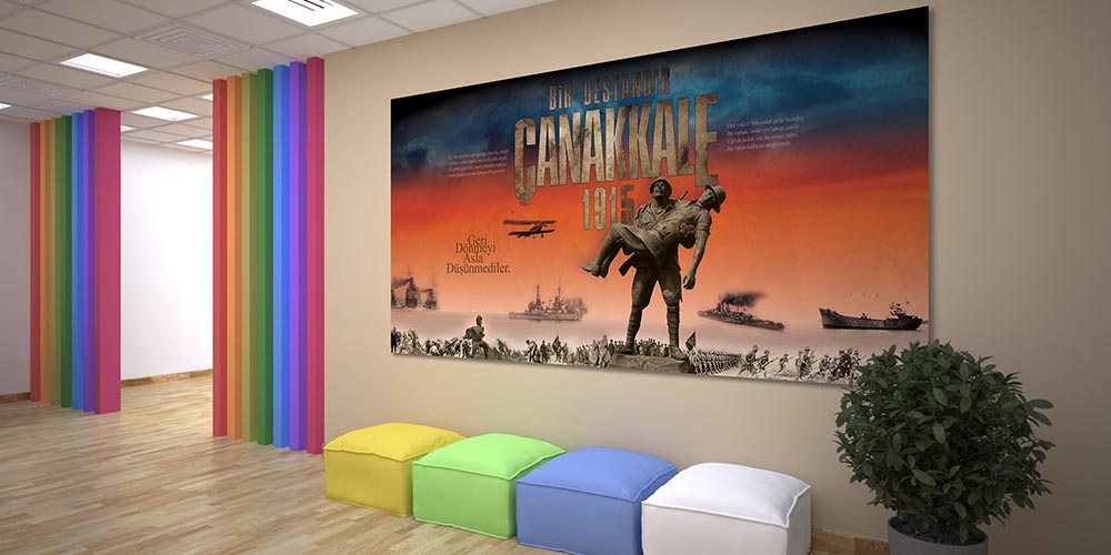 Çanakkale Destanı Temalı Duvar Panosu F-107