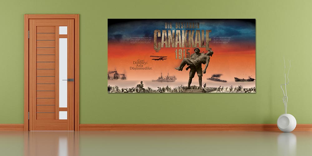 Çanakkale Destanı Temalı Duvar Panosu F-107