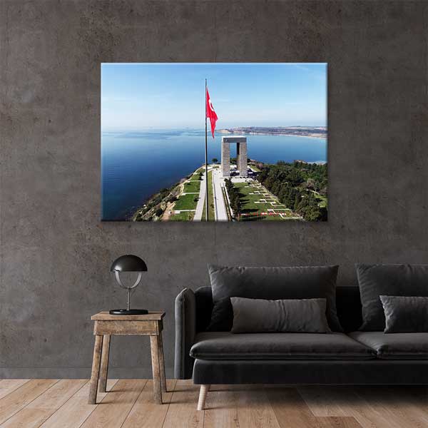 canakkale-duvar-tablo-11220-01 Çanakkale Şehitler Abidesi Kanvas Tablo – 11220