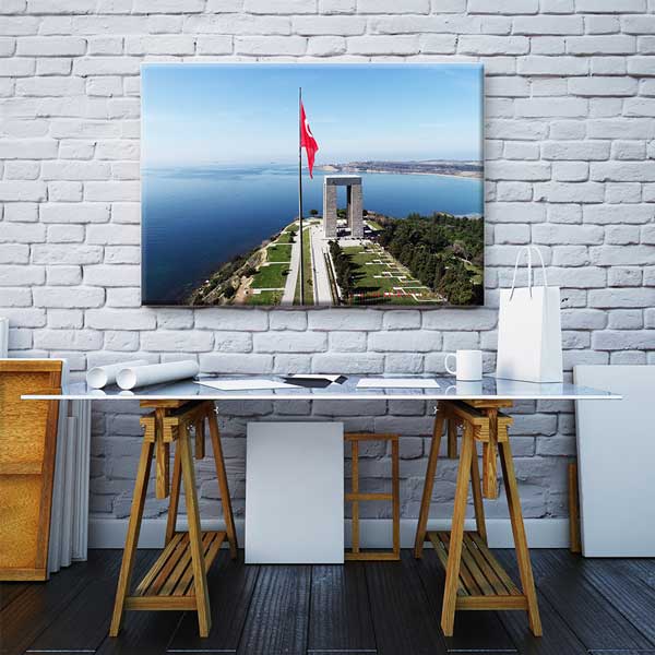 canakkale-duvar-tablo-11220-02 Çanakkale Şehitler Abidesi Kanvas Tablo – 11220