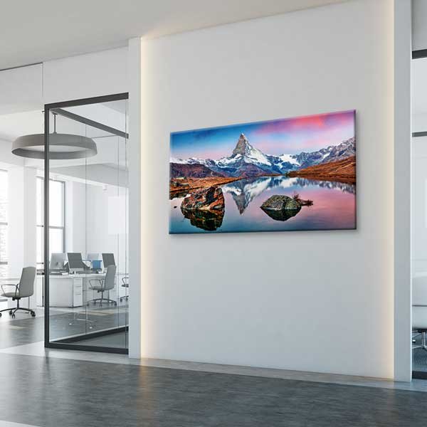 Matterhorn Dağı Yansıma Manzarası Kanvas Tablo – 13723