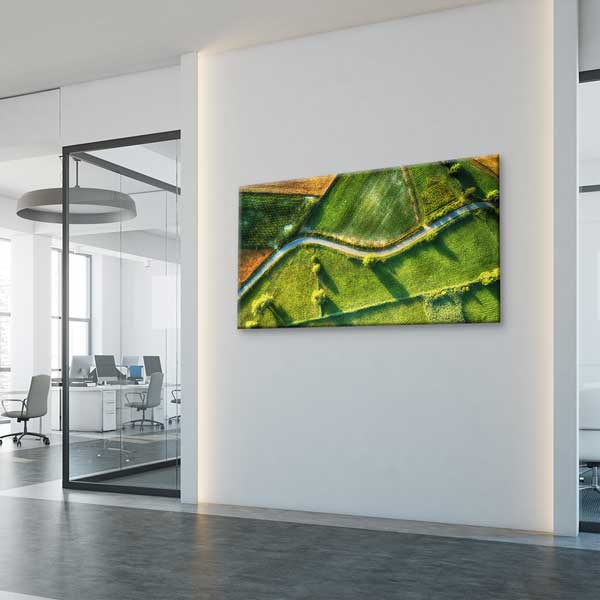 Kıvrımlı Yol ve Yeşil Tarlalar Kanvas Tablo – 13721