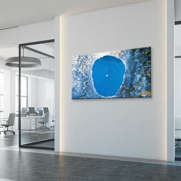 Gökyüzünden Mavi Göl Kanvas Tablo – 13726