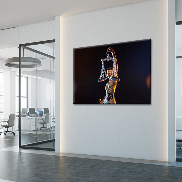 Lady Justice ve Adalet Terazisi Temalı Kanvas Duvar Tablosu – 5252