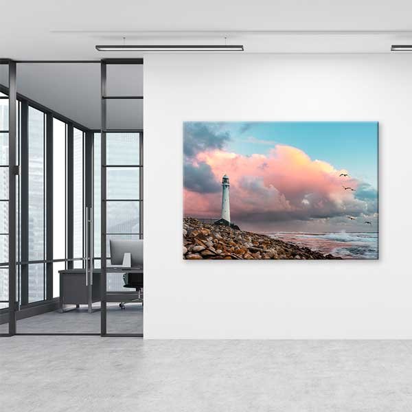 Deniz Feneri Kıyı Manzarası Kanvas Tablo 13314
