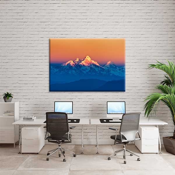 Kangchenjunga Gün Doğumu Kanvas Tablo – Dağ Manzarası Fotoğraf Sanatı 13320