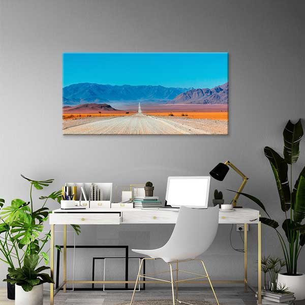 Çöl Yolu ve Dağ Manzarası Kanvas Tablo – 13642