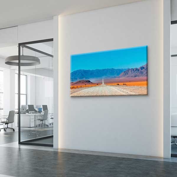 Çöl Yolu ve Dağ Manzarası Kanvas Tablo – 13642