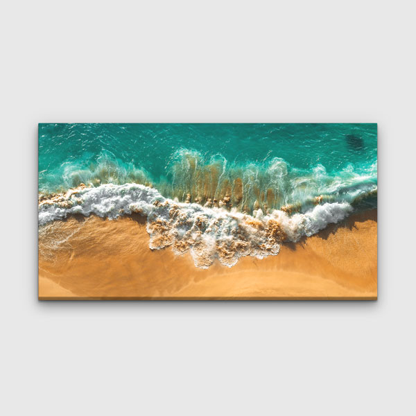 Deniz Dalgaları ve Kum Sahil Manzara Kanvas Tablo – 13662